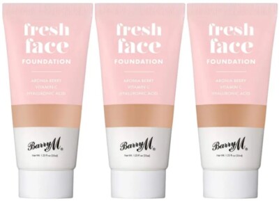 3 x BARRY M Fresh Face Foundation 35 ml - SHADE 13 - NEU