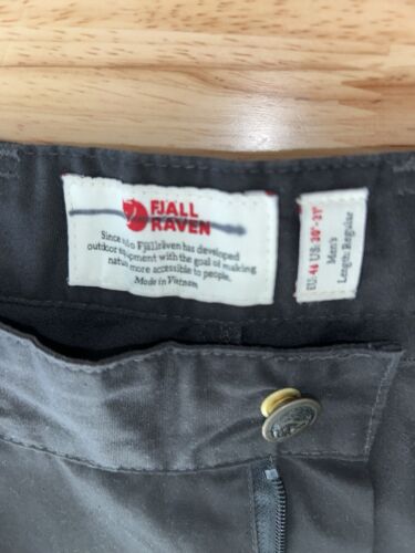 Pantaloni Fjallraven Uomo Taglia 30 (32” x 31”) Vidda Pro Grigio Scuro G-1000 EUC - Foto 12 di 16