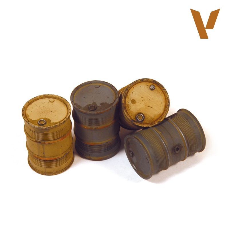 German Fuel Drums NO.2 - Scale 1:35 - Terrain & Accessories - Acrylicos Vallejo
