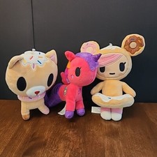 Tokidoki Biscottino Donut Cat Mermicorno Oceania Donatella 8 Plush Lot Toy Set