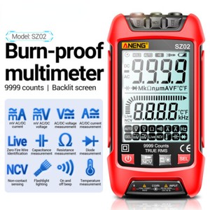 Multimètre numérique intelligent 6000 C'est vrai RMS Compteur de capacité électrique automatique