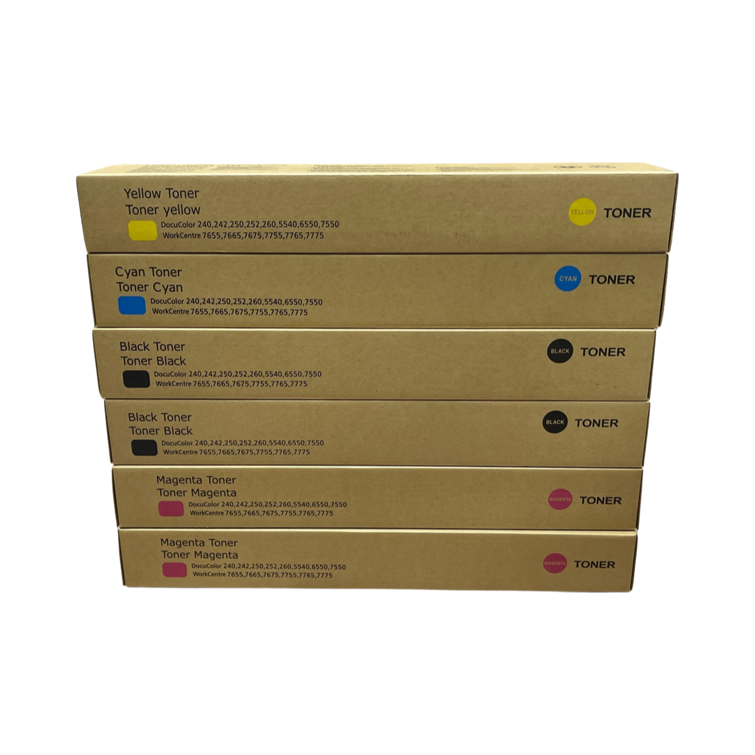 トナーF 6 Pk Japan Replacement Toner for Xerox DC250 7665 250 240 242 260