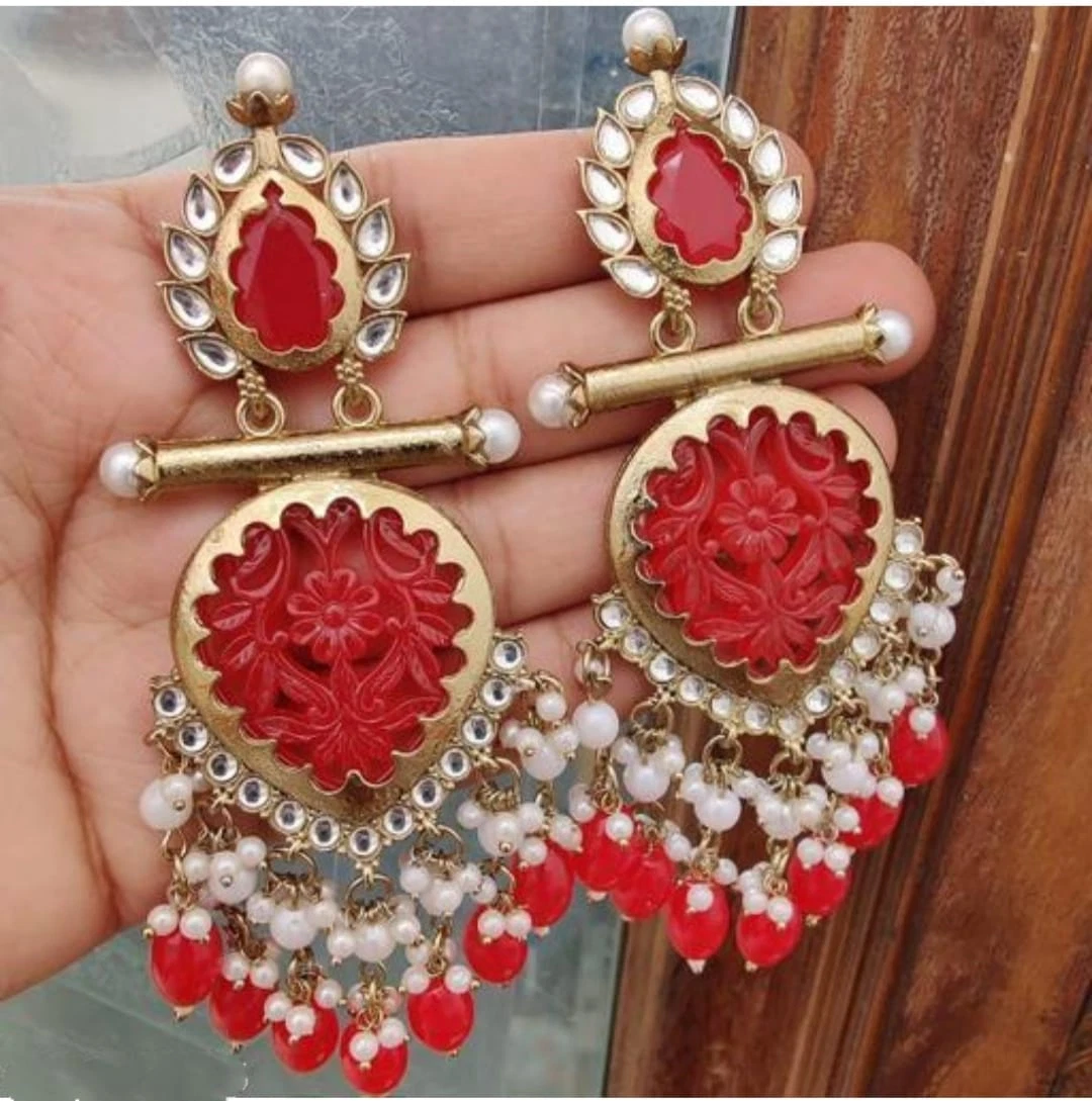 20K Yellow Gold Earrings , Indian Traditional Earring Handmade Jewelry  K3338 | eBay | Gold mangalsutra designs, Traditional earrings, Pricing  jewelry