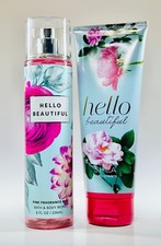 BATH BODY WORKS Hello Beautiful 2-Pc Gift Set Duo Fragrance Mist Body Cream