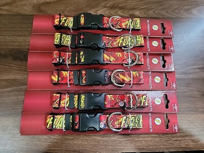 The Flash DC Comics Buckle Down Dog Collar Small 9'' To 15'' New