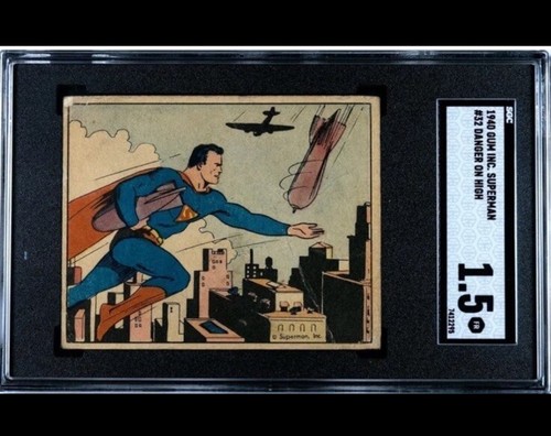 1940 Gum Inc Superman #32 Danger On High — SGC 1.5