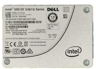 Intel 1.6TB DC S3610 Series SSD DELL Enterprise 2.5'' 02CC4N SSDSC2BX016T4R SATA