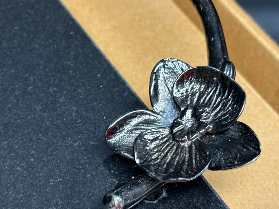 Tábua de queijo e cortador de queijo granito Michael Aram "BLACK ORCHID" ~ com caixa 15 x 10 - Imagem 4 de 4