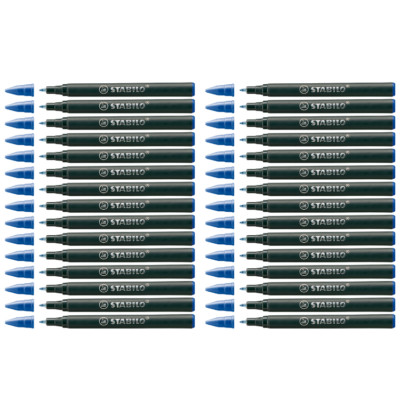 30 x Stabilo EASYoriginal Patrone Tintenpatrone medium 0,5 mm blau 6890/041