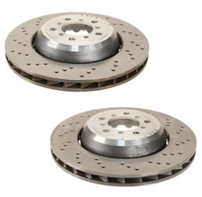 SHW Performance Pair Set of 2 Front 360mm Brake Disc Rotors For BMW E82 E90 E92