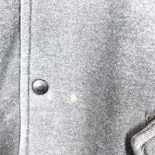 MATIX BLACK & GRAY QUILTED SLEEVE BOMBER STYLE SNAP FRONT JACKET MEN'S SZ MEDIUM - Picture 2 of 4