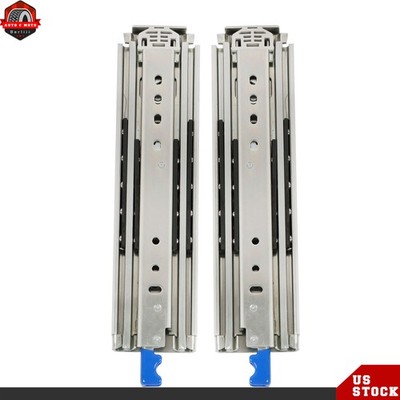 1 Pair 12 Inch Locking Drawer Slides Full Extension & Lock 500 lbs Load Capacity