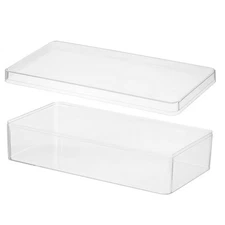 Acrylic Box with Lid Clear Acrylic Display Boxes 9.06" x 4.72" x 2.36"