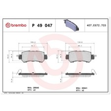 Satz Bremsbeläge Bremsklötze hinten für Mazda 2 DL CX-3 DK CX-5 KE | 24536217