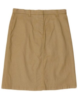 Byblos Damen Jeansrock UK 12 Medium W30 Gold Baumwolle CZ01