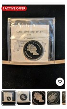 Pièce de monnaie canadienne classée Mart 1995 ¢50 cents**PF-67 UHC**