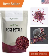 4 oz Gourmet Dried Rose Petals in Resealable Kraft Bag - Culinary Essential