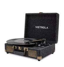Victrola VSC-680SB-BLK Venture Bluetooth Mid-Century Modern Suitcase Record