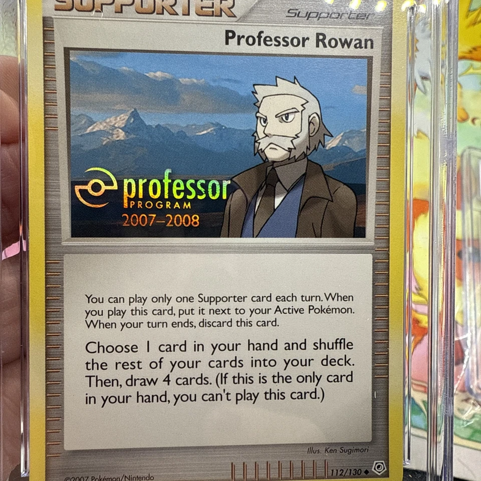 Professor Rowan 112/130 Professor Program Promo 2007-2008 Pokemon Card CGC 8.5 - Image 3 of 4