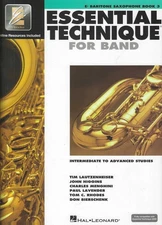 Essential Technique For Band Eb Baritone Sax Book 3-Interactive Online Resources