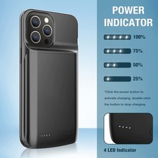For iPhone17 16 15 14 13 12 11 Pro Max Battery Charger Case Power Bank Charging