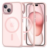 Case Tech-Protect Magmat Magsafe Apple Iphone 15 Pink/Klar