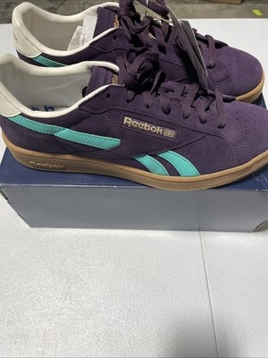 Reebok Men Sneaker Casual Club C Grounds UK 100201229 Plum Green Size 12 M