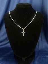 Solid 20  1.4MM Silver Box Necklace With 18mm...