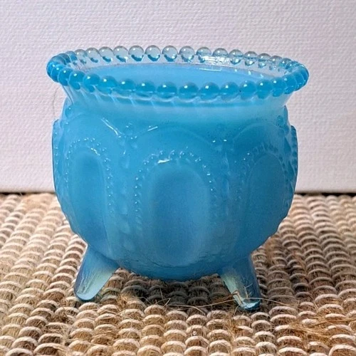 Vintage Degenhart blue gypsy toothpick holder