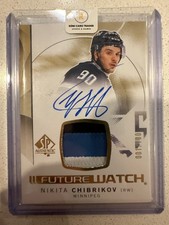 Nikita Chibrikov 2024-25 Future Watch Patch Auto /100 SP Authentic
