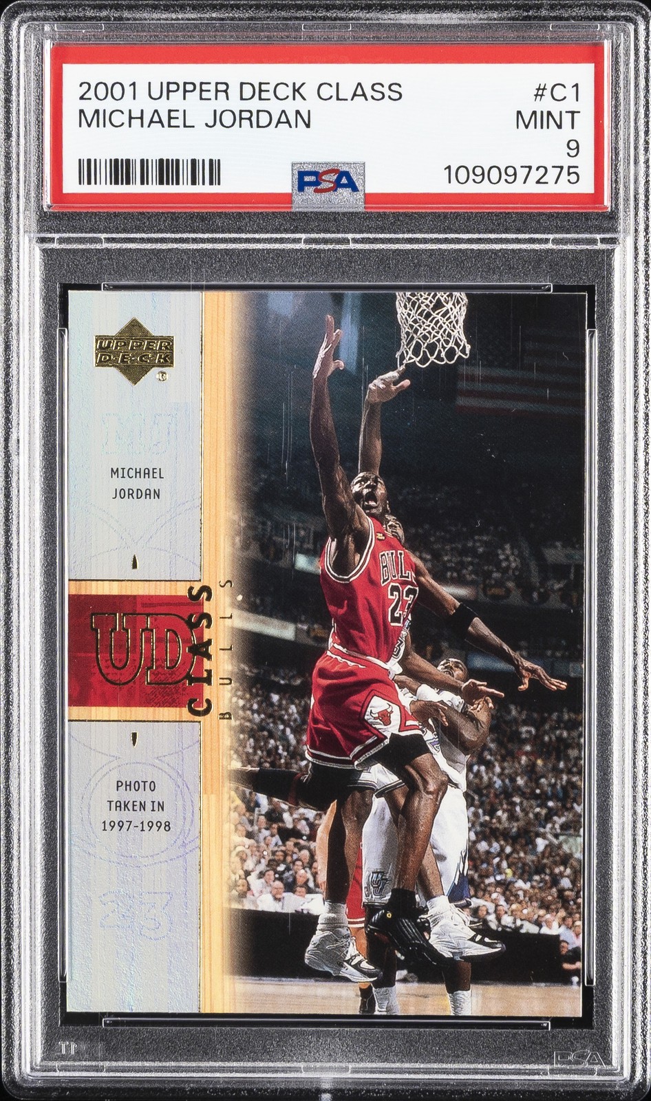 2001 UD CLASS #C1 MICHAEL JORDAN PSA 9