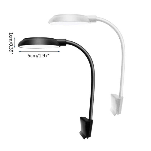 USB 5w LED AQUARIUM CLIP ON LED LIGHT UNIT BLUE & WHITE LED FISH TANK MINI LIGHT - Picture 9 of 12