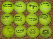 12 Used Tennis Balls