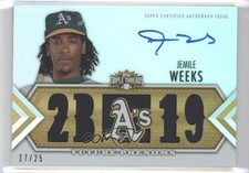 2012 Topps Triple Threads Future Phenoms Auto Relics Gold 17/25 Jemile Weeks 0c2