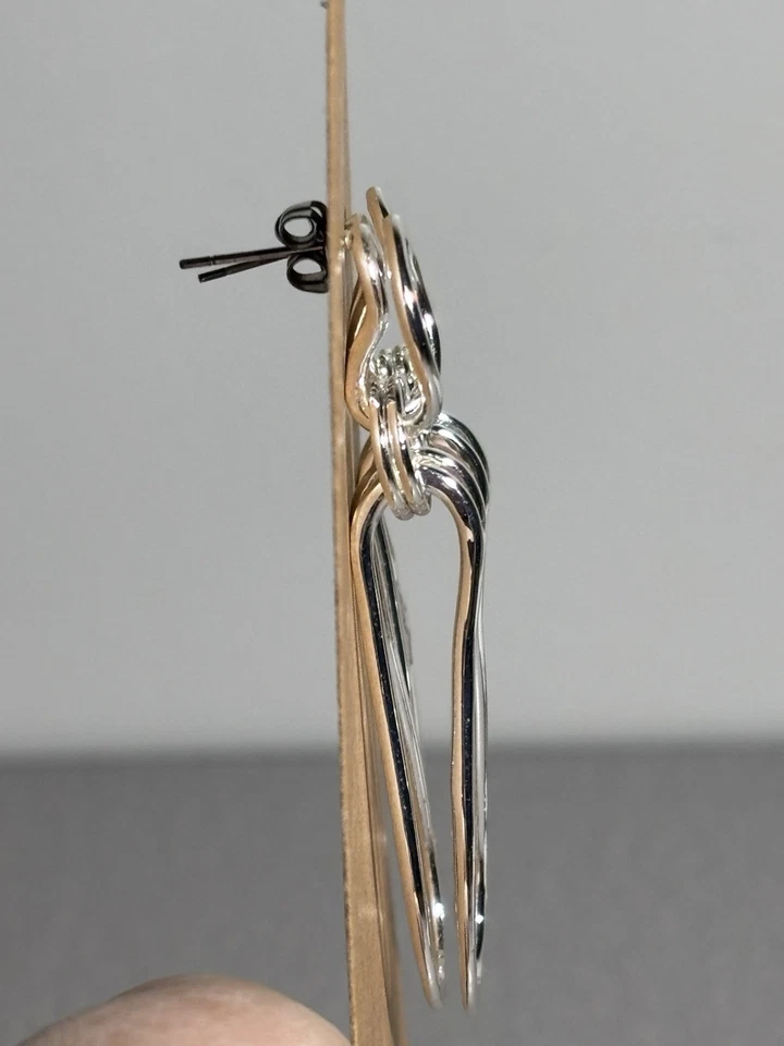 Висячие серьги-капли из белой бронзы RLM Studio Robert Lee Morris - Изображение 2 из 4