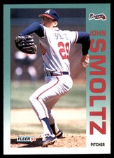 John Smoltz 1992 Fleer #371 Atlanta Braves MLB READ FREE SHIPPING AutographDen