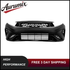 New Front Bumper Cover Grille Set With Running Lights For 2022 2023 Kia Forte