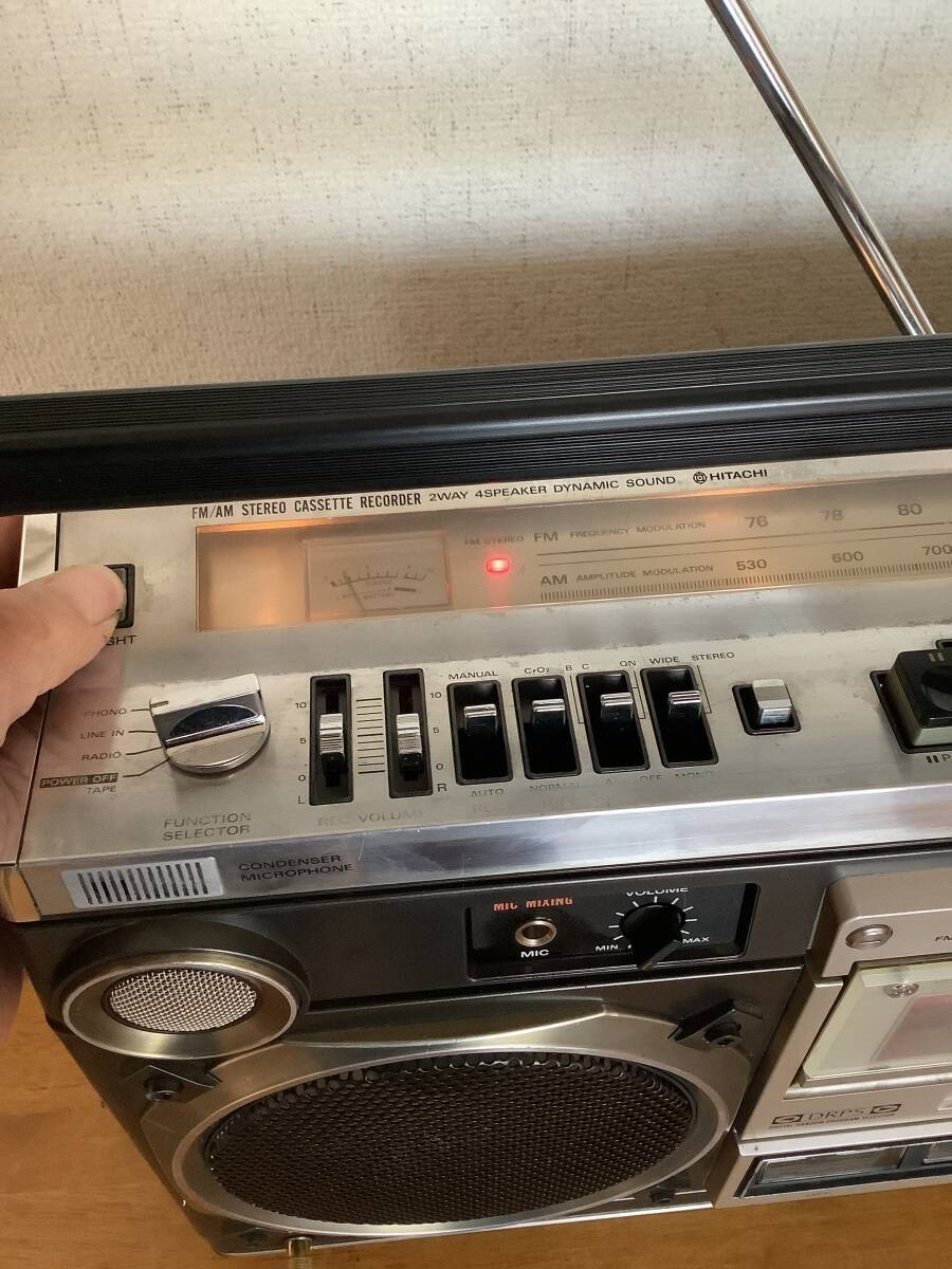 HITACHI TRK-8180 Boombox Radio Cassette New Belts Serviced Vintage