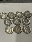 Lot Of 10 Roosevelt 90% Silver Dimes
