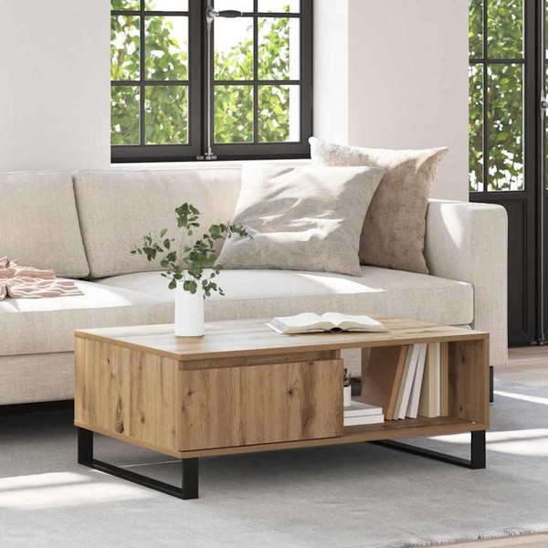 Couchtisch Artisan-Eiche 90 X 60 X 35 Cm Holzwerkstoff-image