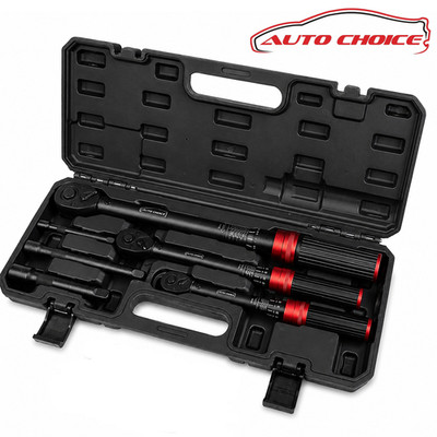 PRO 6-teiliges kalibriertes Drehmomentschlüssel-Set 5-220NM 1/4 3/8 1/2'' Schwerlast