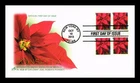 DR JIM STAMPS US COVER CHRISTMAS POINSETTIA FOREVER FIRST DAY ISSUE ARTCRAFT