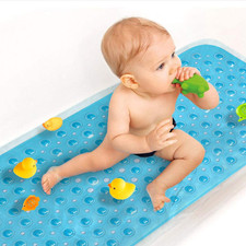 Upgrade Baby Bath Mat Non Slip Extra Long Bathtub Mat for Kids 40 X 16 Inch - Ec