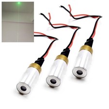 3pcs Bright Dot 532nm 30mW Green Laser Diode Module Lighting Positioning 3.7-5V