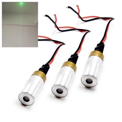 3pcs Bright Dot 532nm 30mW Green Laser Diode Module Lighting Positioning 3.7-5V