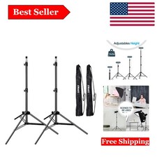 7 Ft Portable Light Stand Kit for Photography  Video