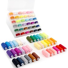 72Pcs Sewing Thread kit, 36 Assorted Colors Machine Threads with Spools, 36 S...