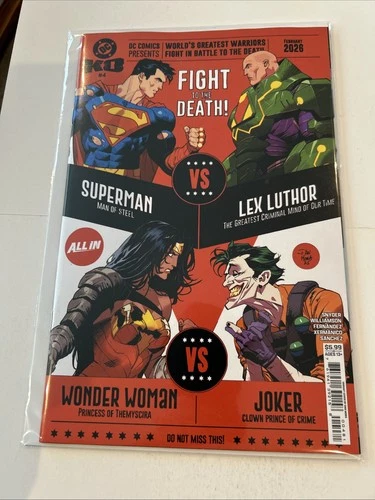 DC KO #4 DAN MORA SUPERMAN WONDER WOMAN JOKER   VARIANT 1