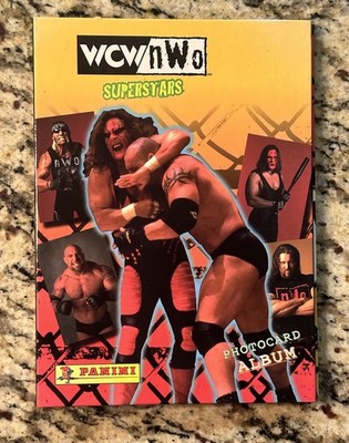Vintage 1998 WCW NWO WWE Superstars Wrestling Photo Card Album Panini 