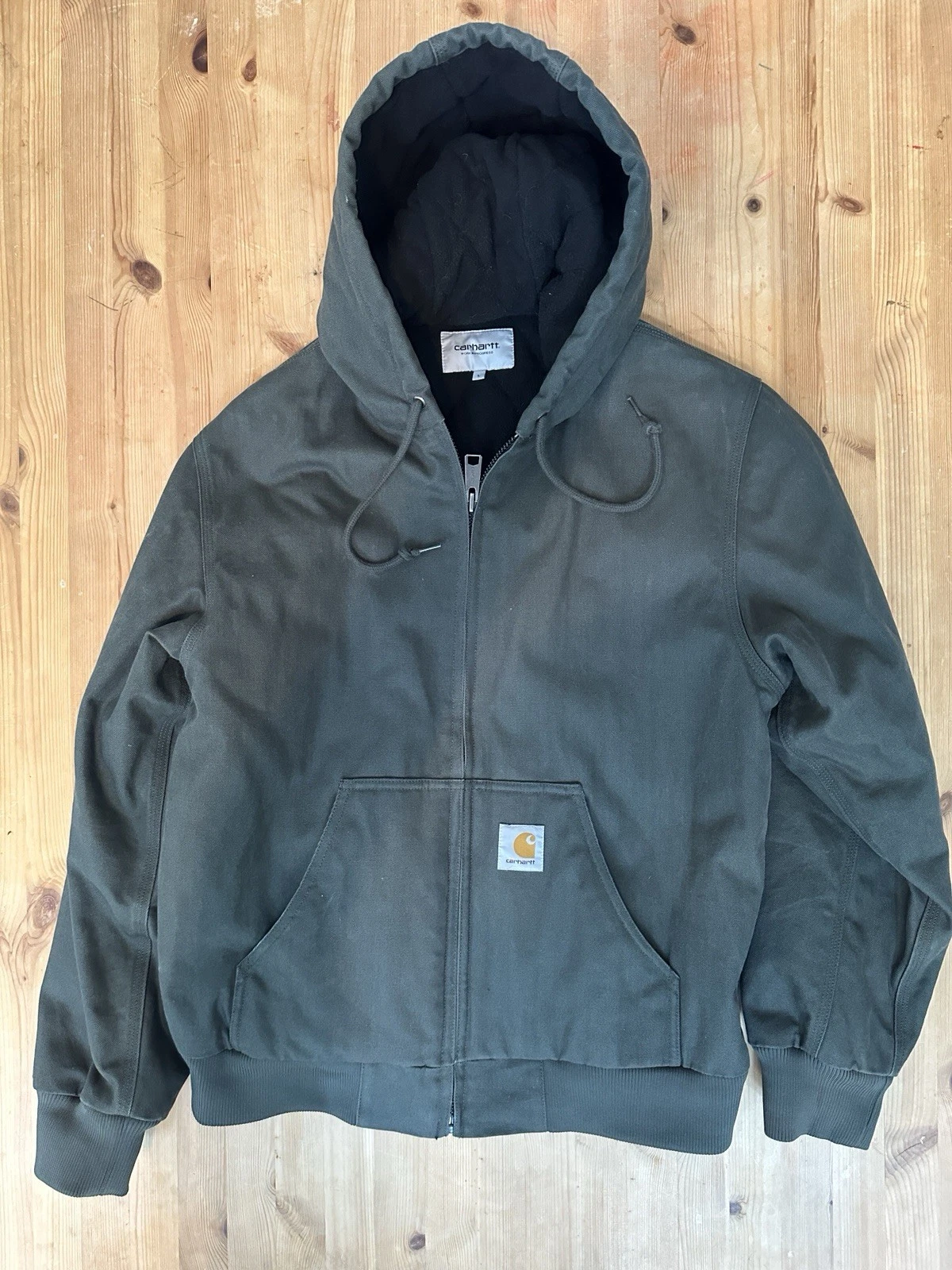 VETEMENTS Carhartt WIP Giacca Uomo Active Invernale Taglia Grande Verde Bosso